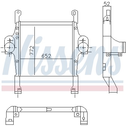 Слика на интеркулер NISSENS 97046 за камион Iveco Stralis AD 260S42, AT 260S42, AS 260S42 - 422 коњи дизел