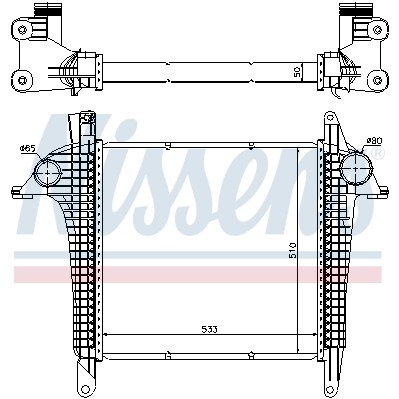 Слика на интеркулер NISSENS 97057 за камион MAN TGL 10.210 FC, FRC, FLC, FLRC - 206 коњи дизел