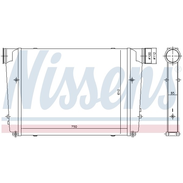 Слика на интеркулер NISSENS 97092 за камион MAN NG NG 262 - 260 коњи дизел