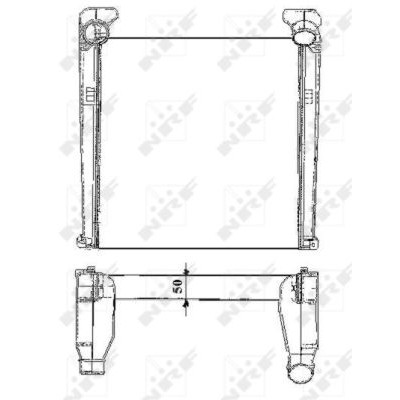 Слика на интеркулер NRF 30144 за камион MAN L2000 8.185 LAEK, LAEK-L, LAERK, LAERK-L, LAK, LAK-L, LARK, LARK-L - 180 коњи дизел