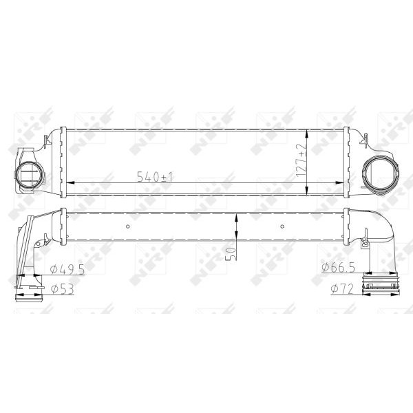 Слика на интеркулер NRF 30154A за BMW 3 Touring E46 318 d - 115 коњи дизел