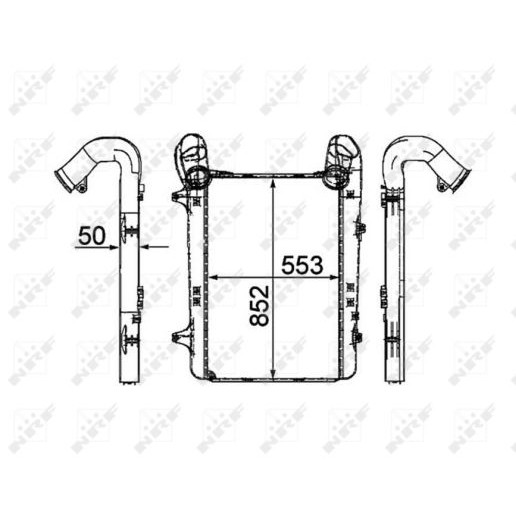 Слика на интеркулер NRF 30200 за камион DAF XF 105 FAD 105.510 - 510 коњи дизел