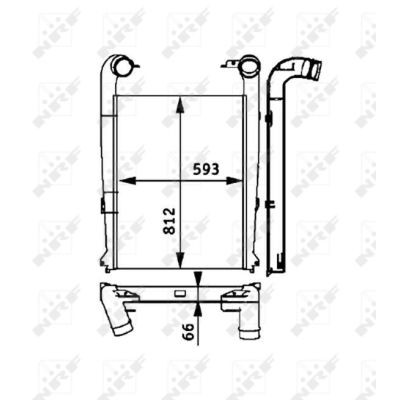 Слика на интеркулер NRF 30216 за камион Renault Premium 1 Distribution 320.26D - 313 коњи дизел