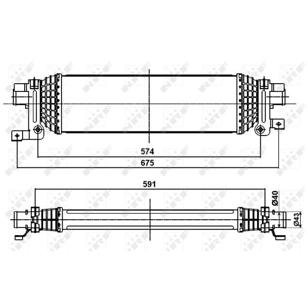 Слика на интеркулер NRF 30285 за Ford Fiesta 5 (jh,jd) 1.4 TDCi - 68 коњи дизел