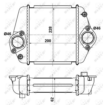 Слика на интеркулер NRF 30360 за Mazda 6 Sport (GH) 2.2 MZR-CD - 185 коњи дизел