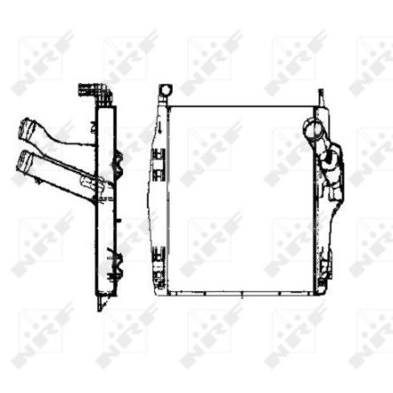 Слика на интеркулер NRF 30448 за камион Mercedes Axor 2 1823, 1823 L, 1824, 1824 L, LL - 231 коњи дизел