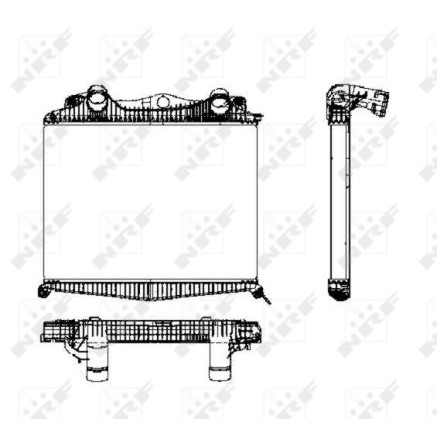 Слика на интеркулер NRF 30450 за камион MAN TGA 18.360 FC, FLC, FLLC, FLLRC, FLLW, FLRC, FLLRW, FRC - 360 коњи дизел