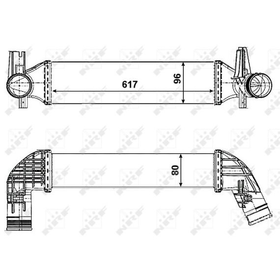 Слика на интеркулер NRF 30463 за Audi A1 (8X1) 1.4 TFSI - 185 коњи бензин