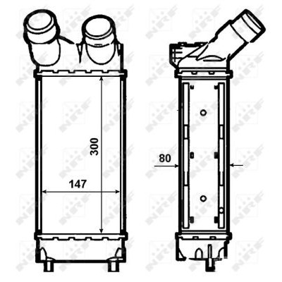 Слика на интеркулер NRF 30479 за Ford Escort 6 Break (gal) 1.8 i 16V - 130 коњи бензин