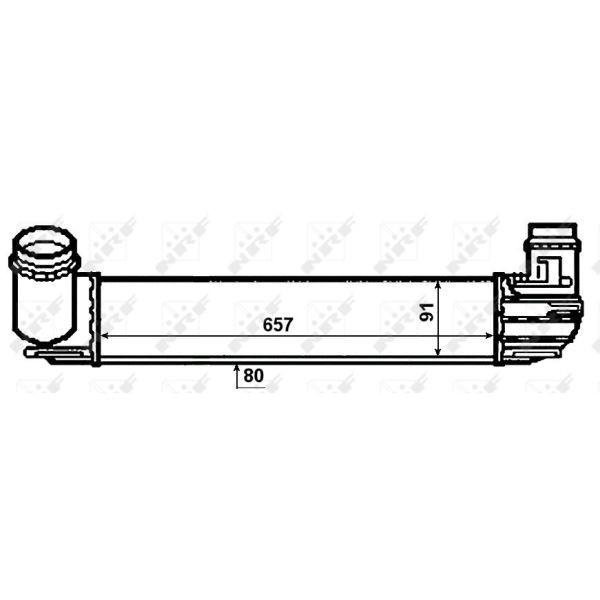 Слика на интеркулер NRF 30481 за Ford Escort MK 4 (gaf,awf,abft) 1.6 D - 54 коњи дизел