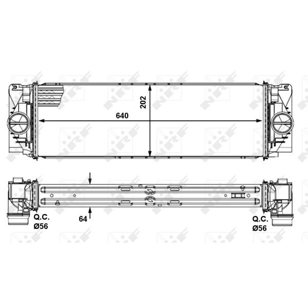 Слика на интеркулер NRF 30505 за Audi Quattro (85) 2.1 20V Turbo - 306 коњи бензин