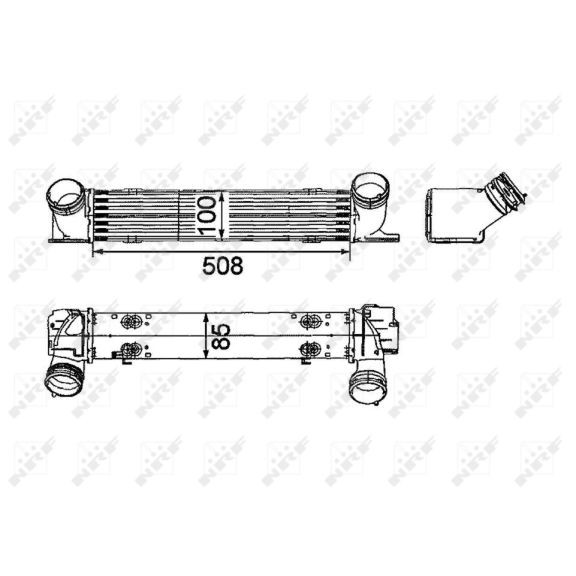 Слика на интеркулер NRF 30797 за BMW 1 E81, E87 116 d - 90 коњи дизел