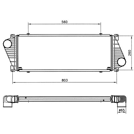 Слика на интеркулер NRF 30830 за Mercedes Sprinter 2-t Box (901,902) 214 - 143 коњи бензин