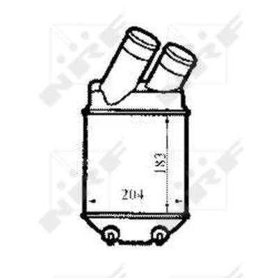 Слика на интеркулер NRF 30832 за Renault Megane 1 (BA0-1) 1.9 dTi (BA08, BA0N) - 98 коњи дизел