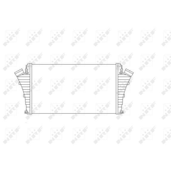 Слика на интеркулер NRF 30855 за Audi 80 Sedan (8C, B4) 1.6 - 71 коњи бензин