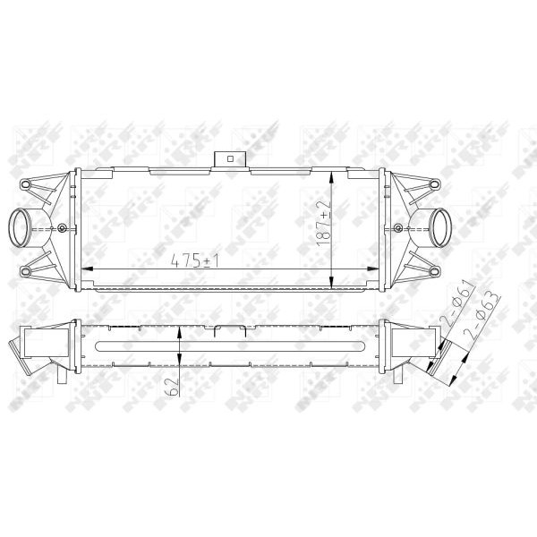 Слика на интеркулер NRF 30879 за камион Iveco Daily 2 Bus Box 29 L 13 - 125 коњи дизел