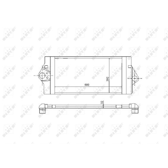 Слика на интеркулер NRF 30893 за Renault Laguna 2 Sport Tourer (KG0-1) 2.2 dCi - 140 коњи дизел