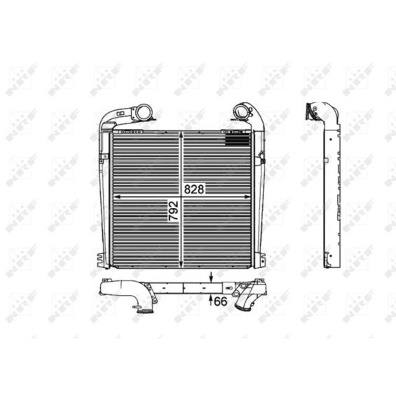 Слика на интеркулер NRF 30898 за камион Scania P,G,R,T Series R 520 - 80 коњи дизел