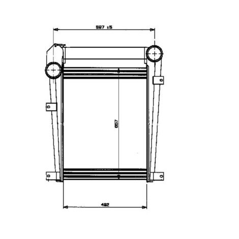 Слика на интеркулер NRF 309004 за камион Iveco Turbostar 190-36 - 377 коњи дизел