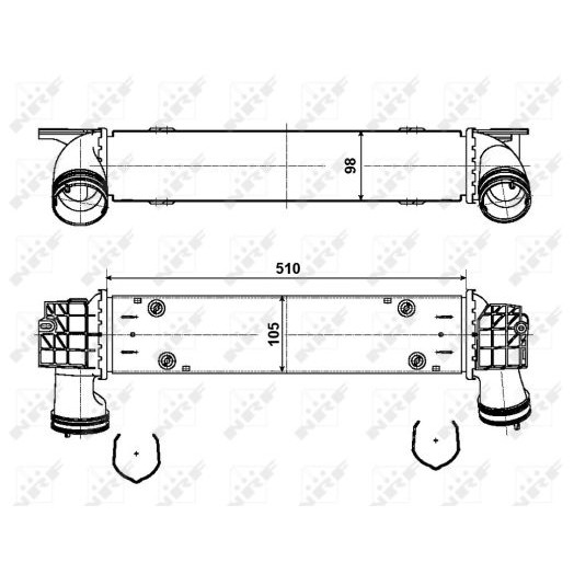 Слика на интеркулер NRF 30907A за BMW 1 E81, E87 123 d - 204 коњи дизел