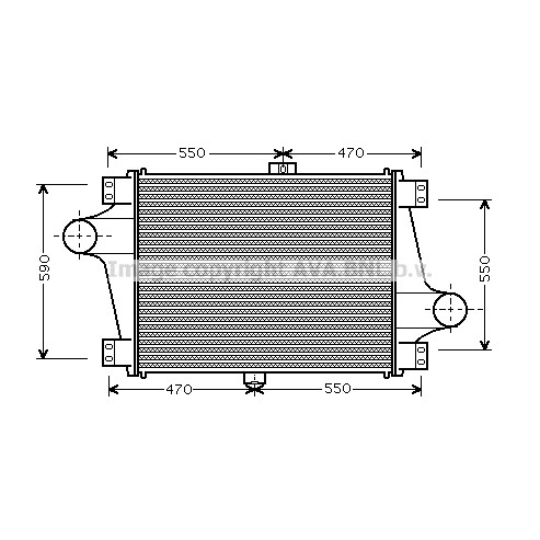 Слика на интеркулер PRASCO RE4019 за камион Renault C 1982 CBH 380.34 - 374 коњи дизел