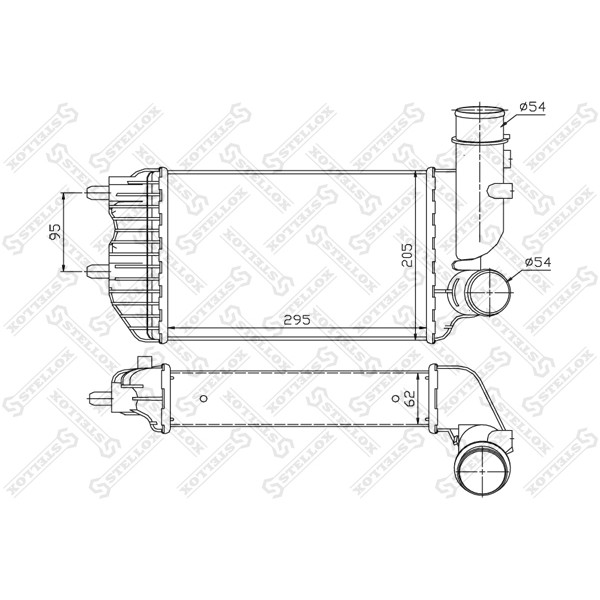 Слика на Интеркулер STELLOX 10-40080-SX