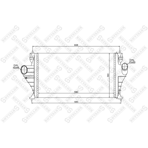 Слика на Интеркулер STELLOX 10-40121-SX