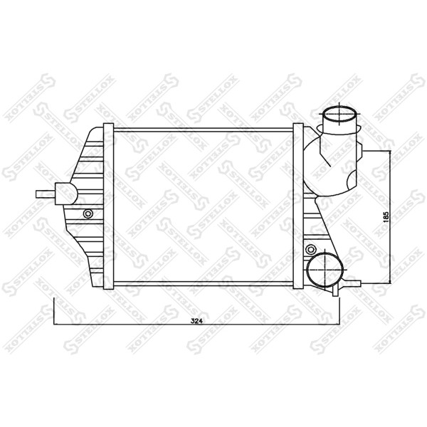 Слика на Интеркулер STELLOX 10-40127-SX