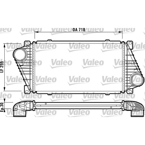 Слика на интеркулер VALEO 816890 за Mercedes Sprinter 2-t Platform (901,902) 210 D - 102 коњи дизел