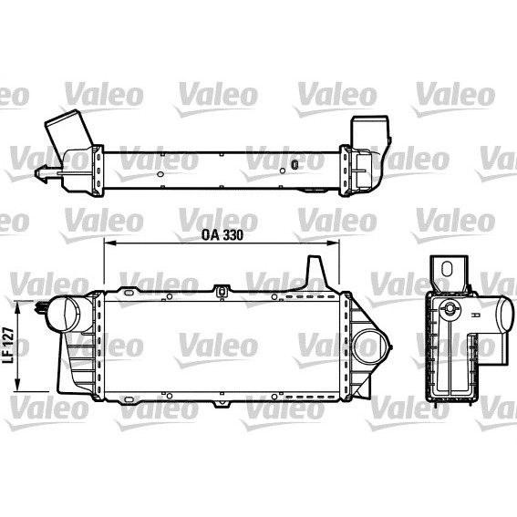 Слика на интеркулер VALEO 817388 за Ford Scorpio 1 (GAE,GGE) 2.5 TD - 92 коњи дизел