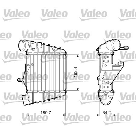 Слика на интеркулер VALEO 817556 за Daihatsu Cuore 3 L201 0.8 - 41 коњи бензин