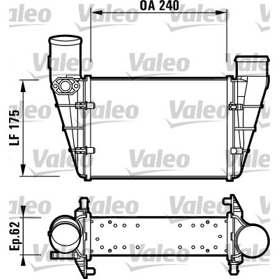 Слика на интеркулер VALEO 817625 за Audi 80 Sedan (89, 89Q, 8A, B3) 2.0 E - 113 коњи бензин