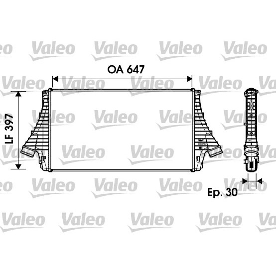 Слика на интеркулер VALEO 817729 за Toyota Land Cruiser (J8) 4.5 24V (FZJ80_) - 205 коњи бензин