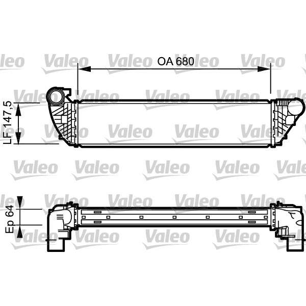 Слика на интеркулер VALEO 817828 за Renault Espace 4 (JK0) 2.0 dCi (JK03, JK04) - 173 коњи дизел