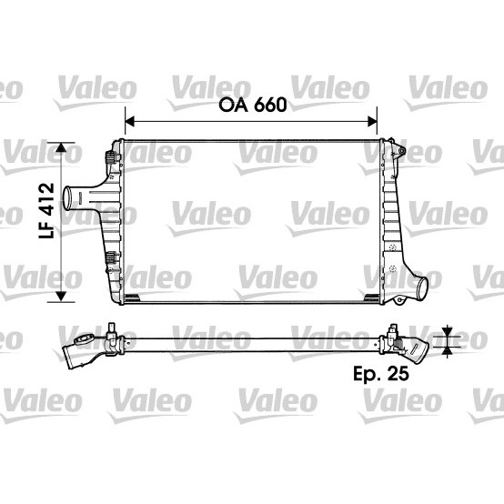 Слика на интеркулер VALEO 817865 за Audi A6 Avant (4B, C5) 2.5 TDI quattro - 180 коњи дизел