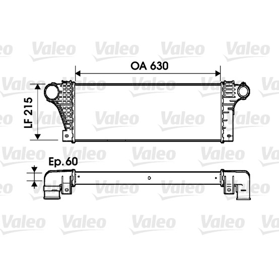 Слика на интеркулер VALEO 817941 за камион Iveco Daily 1 Box 49-12 V (13134124, 13134204, 13134211, 13134212, 13134217, 1 - 116 коњи дизел