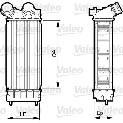 Слика на интеркулер VALEO 818226 за Citroen Berlingo 1.6 HDi 90 4x4 - 90 коњи дизел