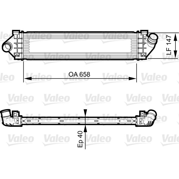 Слика на интеркулер VALEO 818239 за Ford Mondeo 4 Turnier 2.0 TDCi - 140 коњи дизел