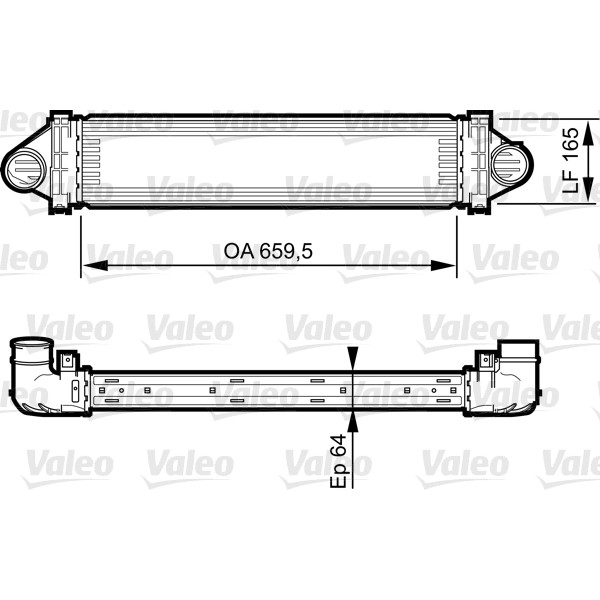 Слика на интеркулер VALEO 818245 за Volvo V70 Estate 2.5 T - 231 коњи бензин