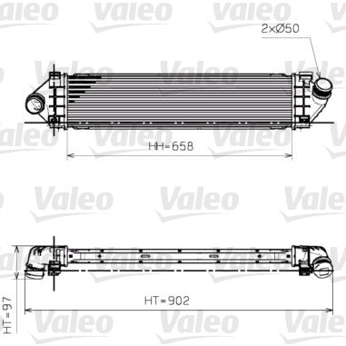 Слика на интеркулер VALEO 818246 за Ford Focus 2 Estate (daw) 2.0 TDCi - 136 коњи дизел