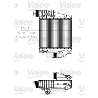 Слика на интеркулер VALEO 818290 за Citroen C4 Picasso 2 1.6 THP 155 - 156 коњи бензин