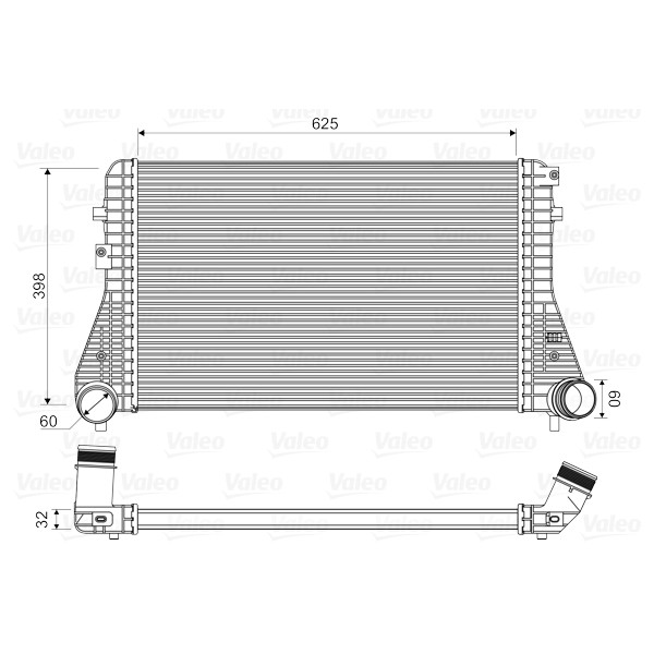 Слика на интеркулер VALEO 818339 за Seat Altea XL (5P5,5P8) 2.0 FSI - 150 коњи бензин