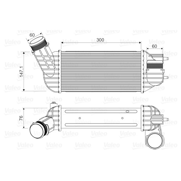 Слика на интеркулер VALEO 818345 за Citroen C4 Grand Picasso UA 2.0 HDi 150 - 150 коњи дизел