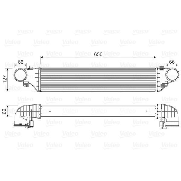 Слика на интеркулер VALEO 818552 за Alfa Romeo 145 (930) Hatchback 1.7 i.e. 16V - 129 коњи бензин