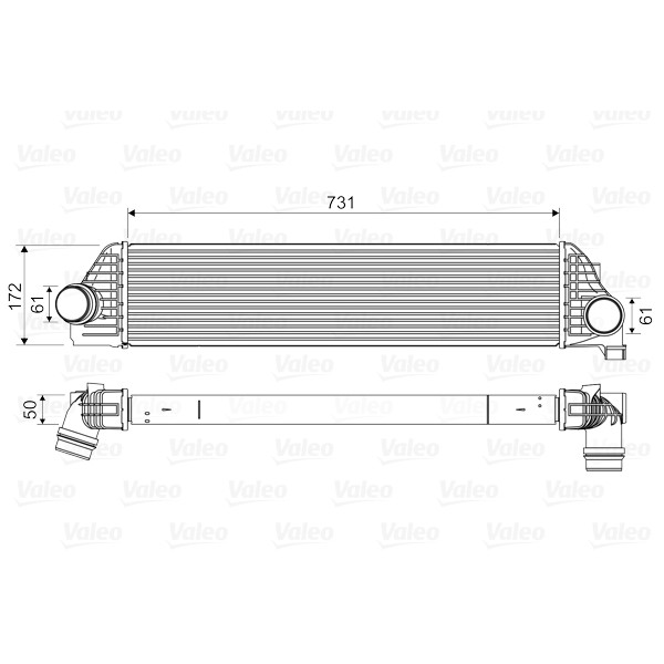 Слика на интеркулер VALEO 818561 за Renault Master 3 Box (FV) 2.3 dCi [RWD] (FV0E, FV0F, FV0J) - 146 коњи дизел