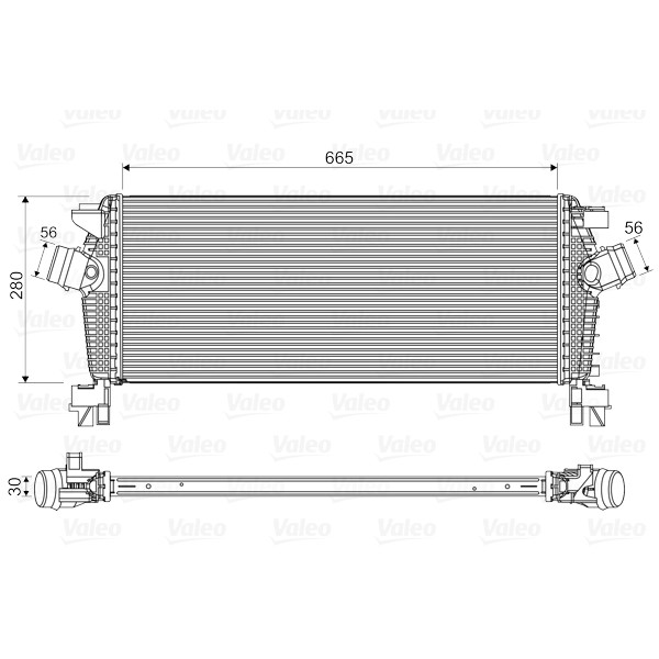 Слика на интеркулер VALEO 818566 за Alfa Romeo 33 (905A) Sportwagon 1.7 i.e. 4x4 - 105 коњи бензин