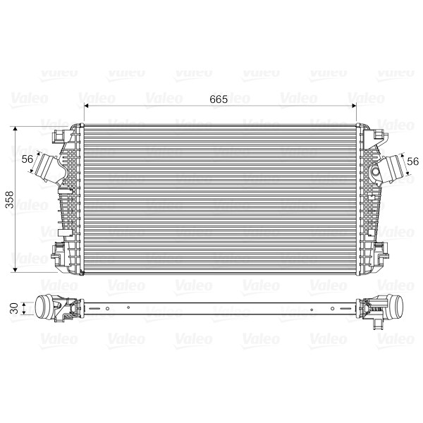 Слика на интеркулер VALEO 818567 за Opel Astra J 2.0 CDTI - 160 коњи дизел