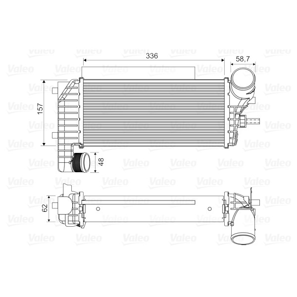 Слика на интеркулер VALEO 818604 за Ford Focus 3 Saloon 1.5 TDCi ECOnetic - 105 коњи дизел