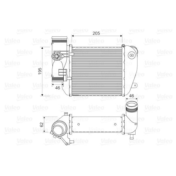 Слика на интеркулер VALEO 818653 за Audi A6 Sedan (4F2, C6) 2.7 TDI - 163 коњи дизел