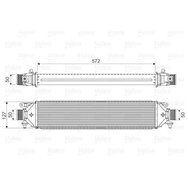 Слика на интеркулер VALEO 818824 за Fiat Bravo 198 1.4 16V - 140 коњи бензин